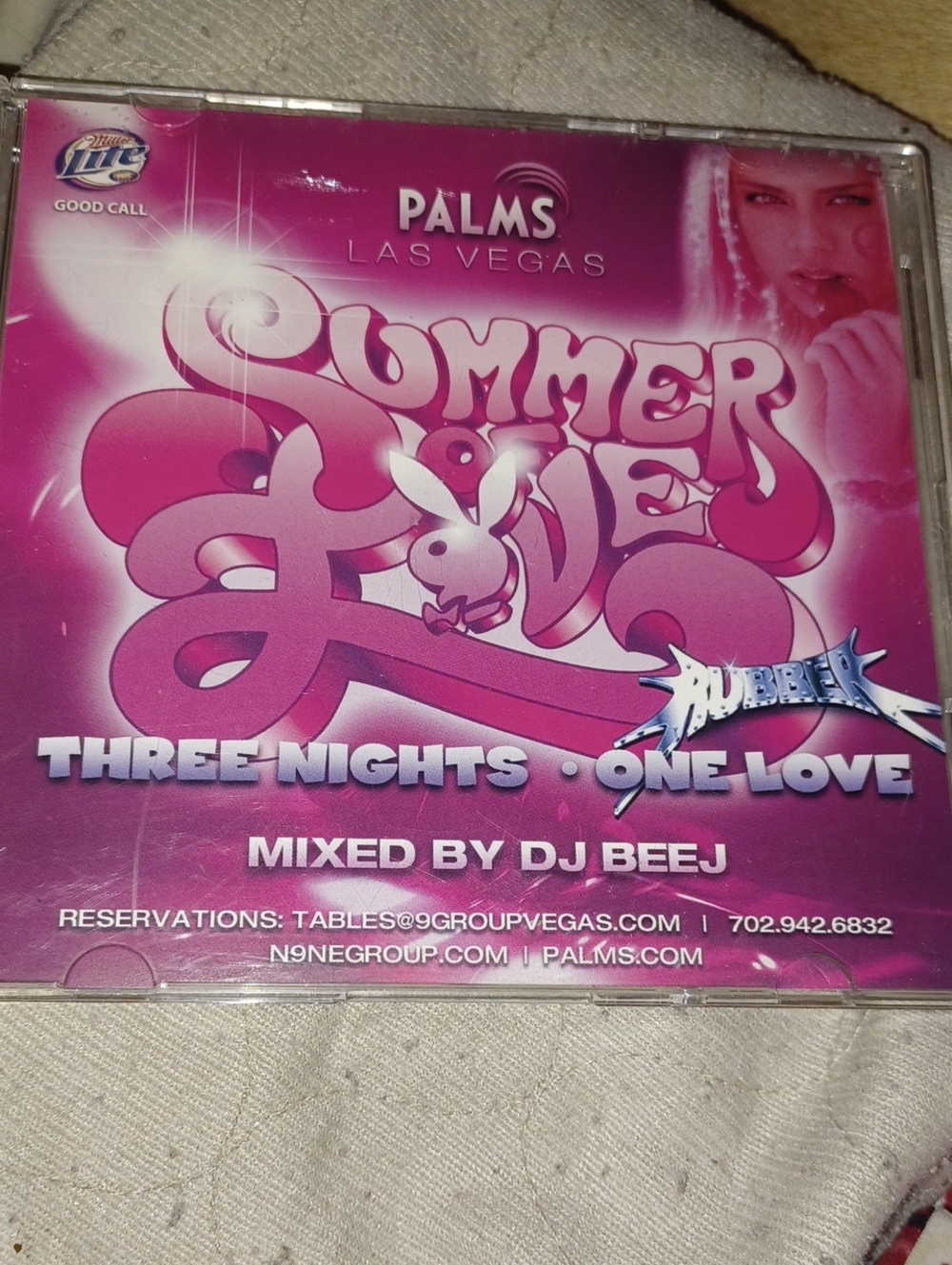Palms Las Vegas Summer Love CD - Pink Graphic Cover